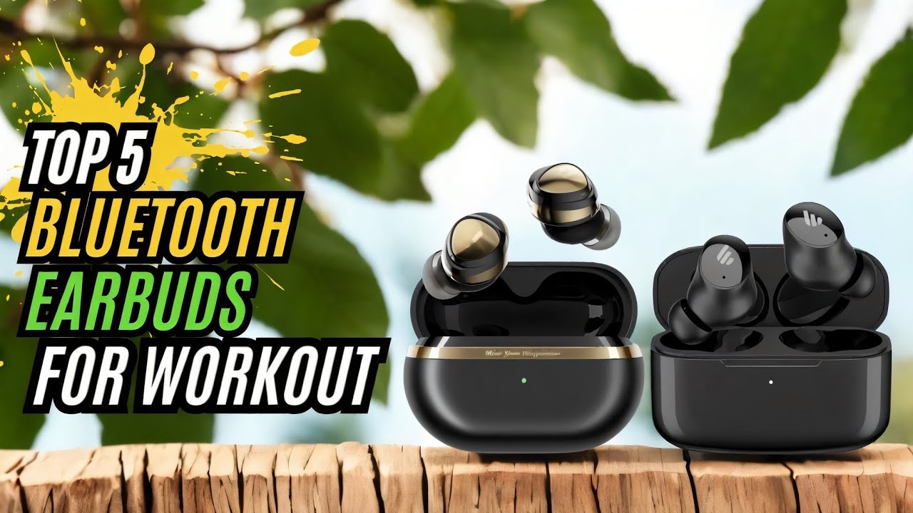 High-Quality Best Bluetooth Earbuds For Working Out Background Illustration High-Quality Best Bluetooth Earbuds For Working Out Background Illustration