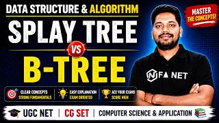 Data Structure and Algorithm | Splay Tree | B-Tree | Computer Science and Application | UGC NET