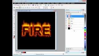 Огненный текст в Corel PHOTO-PAINT X6 Огненный текст в Corel PHOTO-PAINT X6