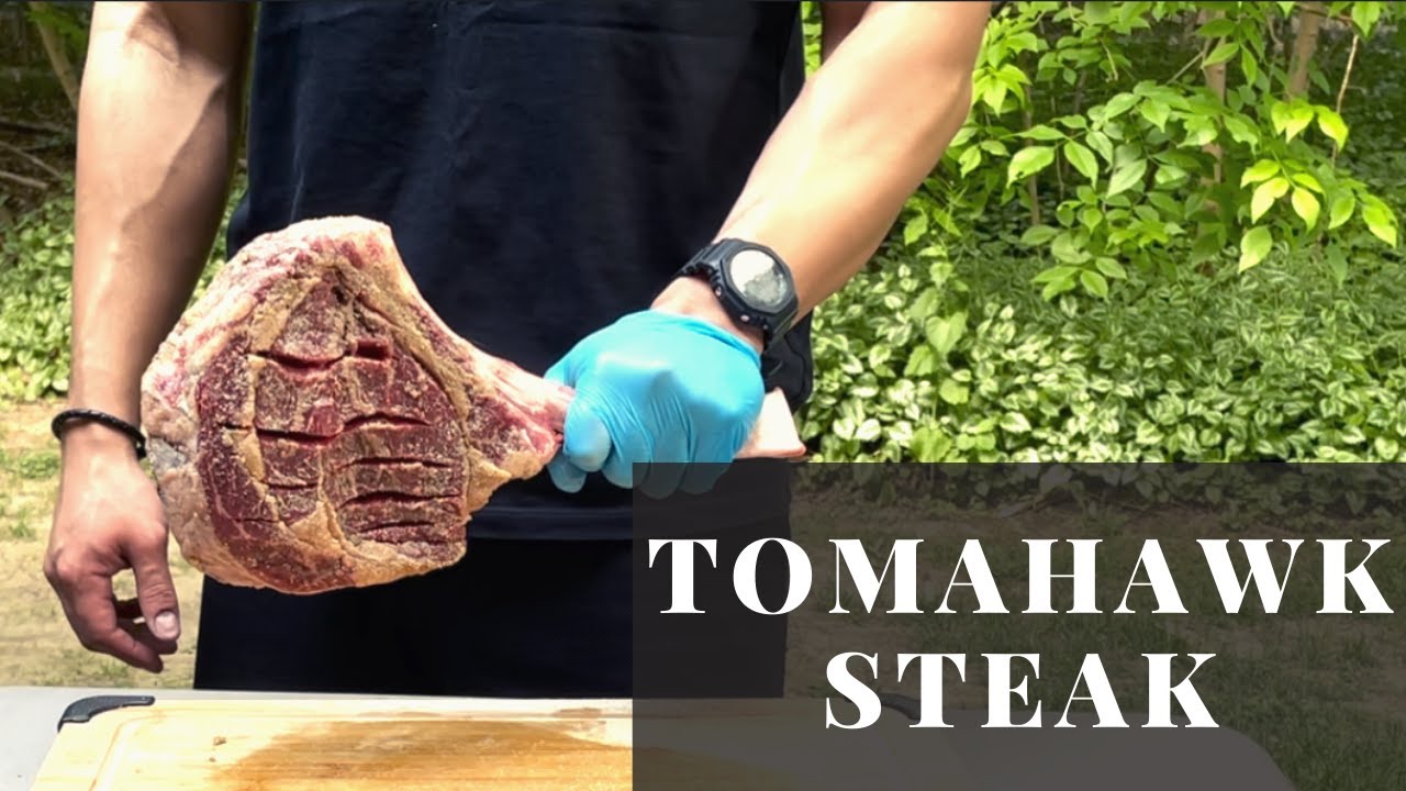 Charcoalgrilled tomahawk steak 2.5kg 토마호크 스테이크 숯불 구이 YouTube