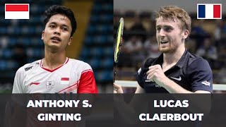 Anthony Sinisuka Ginting (INA) vs Lucas Claerbout (FRA) | Badminton Highlight