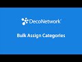 Bulk assign product categories