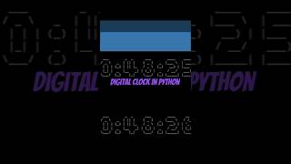 Digital clock in python terminal #coding