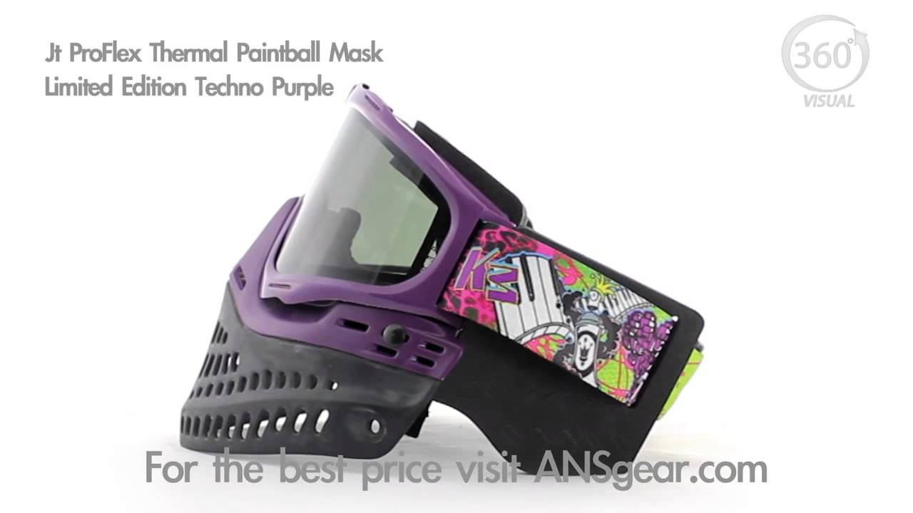 JT ProFlex Thermal Paintball Mask - Limited Edition Techno Purple