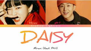 미란이 (Mirani) - Daisy (Feat. pH-1) (Color Coded Lyrics 가사)