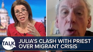“ANSWER THE QUESTION!” Julia Hartley-Brewer’s FURIOUS Clash With Priest Over The Migrant Crisis