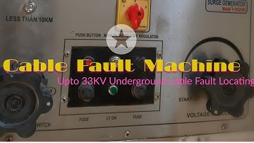 How to Locate underground cable fault upto 33KV ll Cable Fault Machine ll High Pressure ll MTV LUCKN