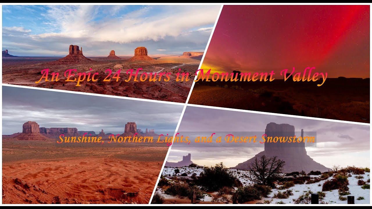 Monument Valley Like You’ve Never Seen It | Sun, Aurora & Snow