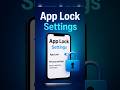 how to apply app lock in android #shorts #viral