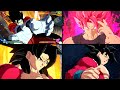 Xeno SSJ4 Vegito, Xeno SSJ4 Goku, & SSRE Goku Black Gameplay [MOD] | Dragon Ball FighterZ