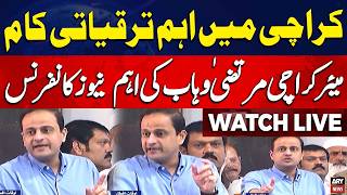🔴 LIVE | Mayor Karachi Murtaza Wahab's Important Media Talks || ARY News Live