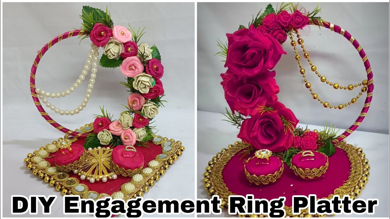 DIY Ring Platter | Beautiful Engagement Ring Platter Decoration Ideas -  YouTube