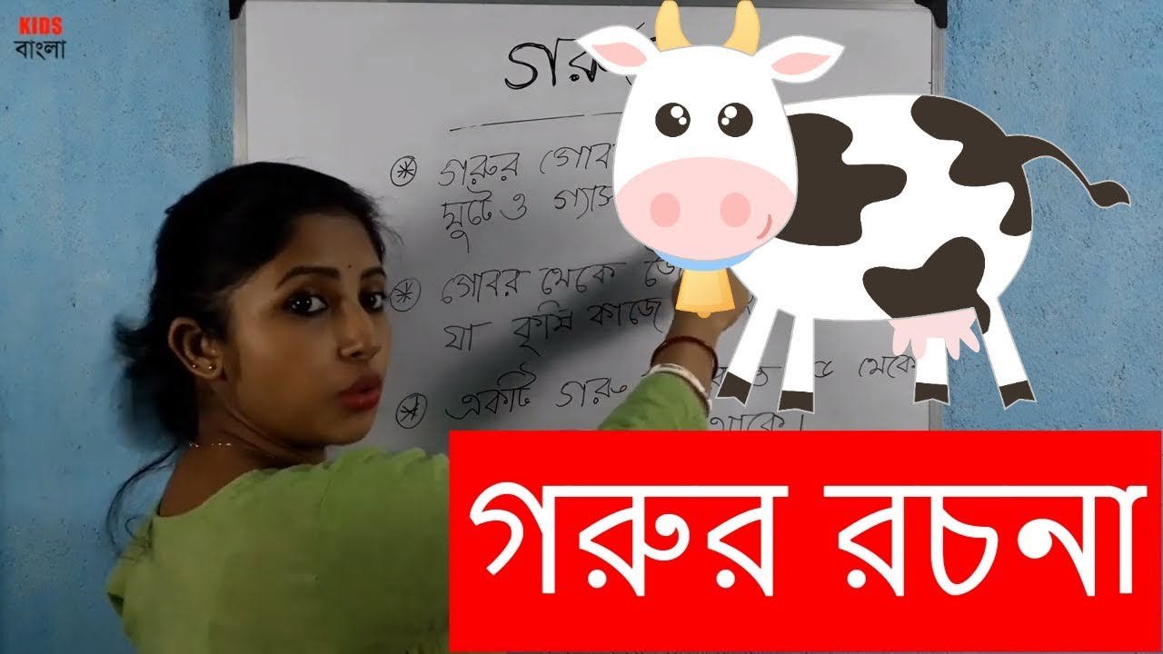 essay about cow in bengali