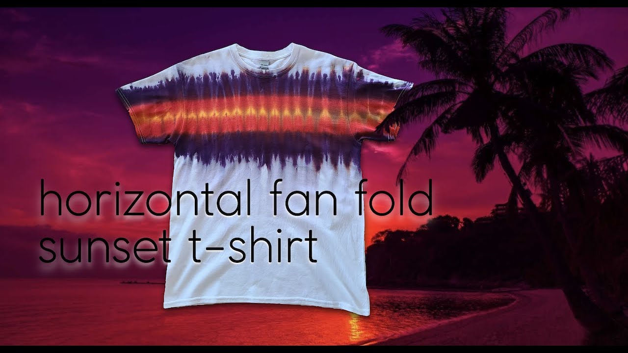 Horizontal Fan Fold | Sunset T-Shirt