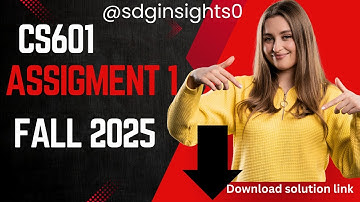 cs601 assignment 1 solution 2025