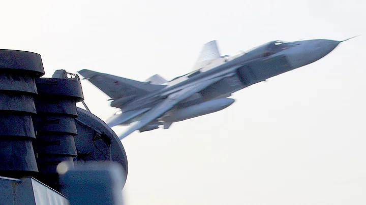 Russian Jets Buzz Over U.S. Navy Destroyer USS Don...