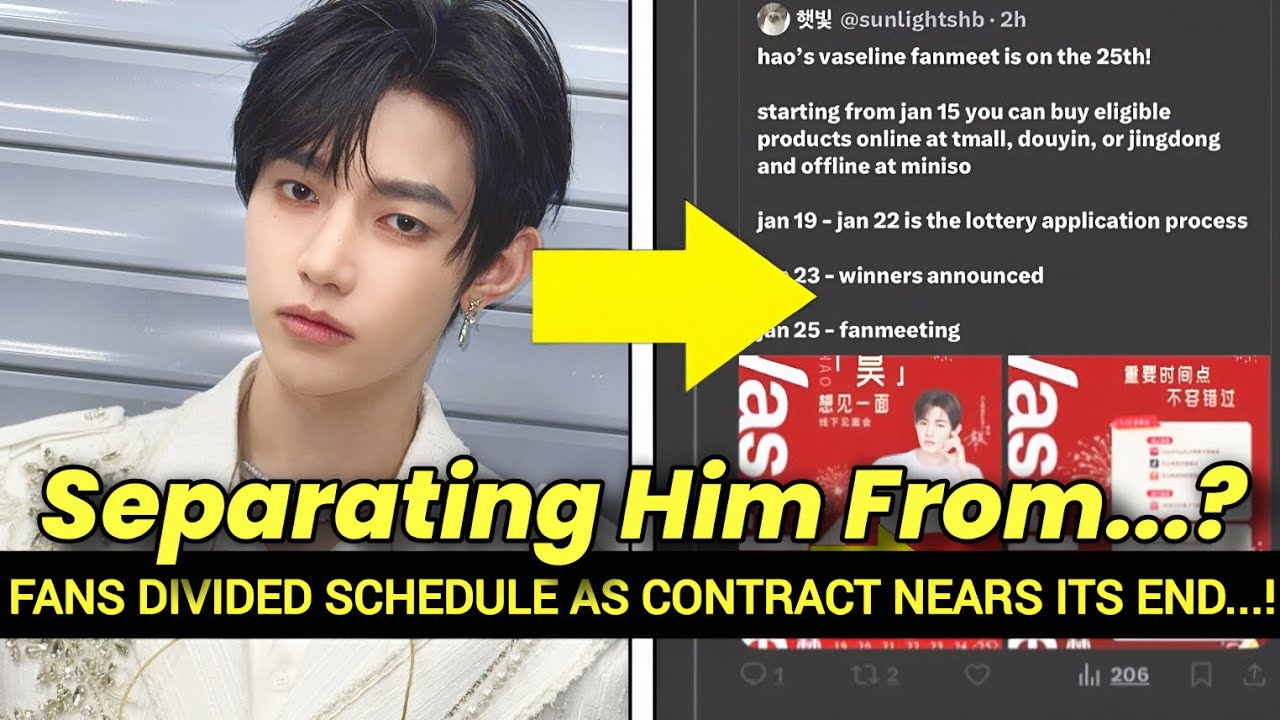 Мнения поклонников разделились по поводу графика выступлений Чжан Хао в Китае, поскольку контракт...