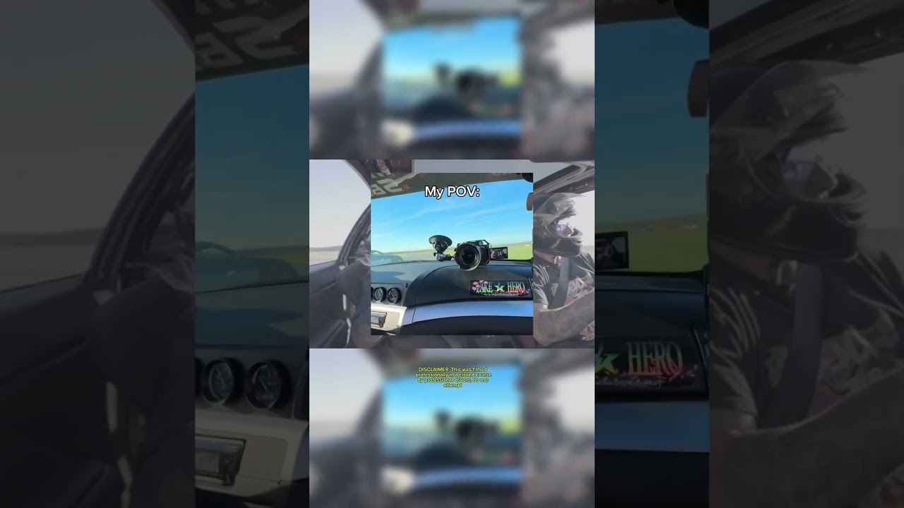 My first time in a drift car 😳😅 