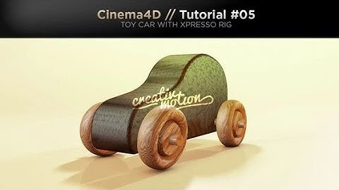 Cinema 4D Xpresso, Toy car with xpresso rig