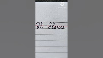 Horse in cursive #cursivewriting #cursive #shortvideo #shorts #drawing #viralvideo