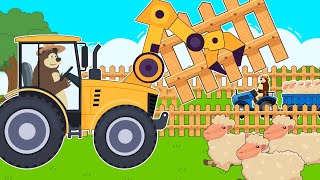 The Bear Farm Life: Raising Sheep and Building Fences for Your Flock | Funny Tractor, Vehicles