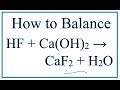 Balancing Chemical Equations and Reactions