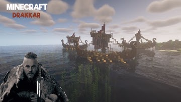 MINECRAFT | How to build a viking ship  (drakkar) in minecraft | Tutorial 2022