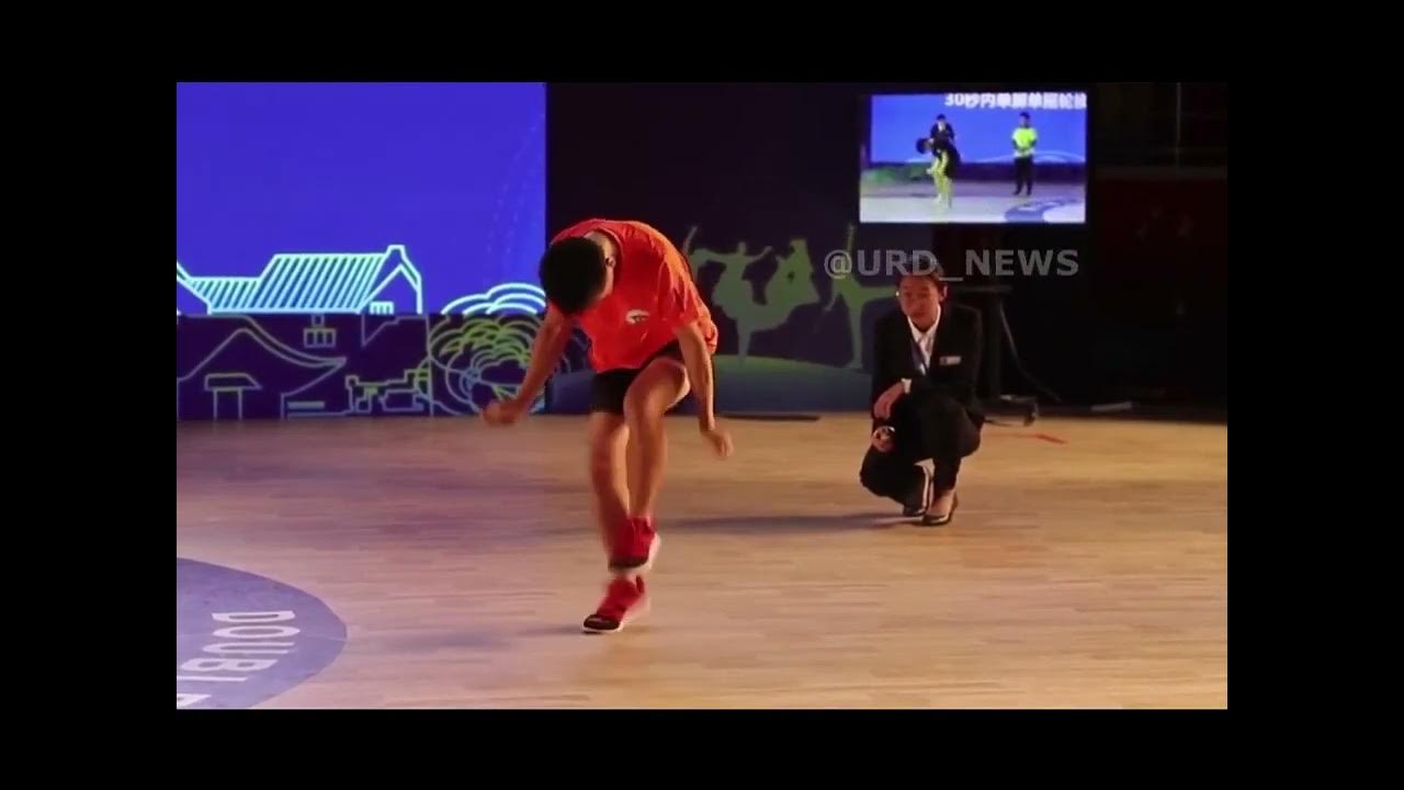 Cen Xiaolin, broke the Guinness World record for jumping rope.