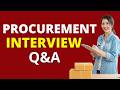 Top 25 Procurement Interview Questions and Answers for 2026