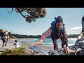 Muslim family hiking in new zealand last hike before ramadan