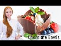 How To Make Chocolate Dessert Bowls - Easier than you think!!