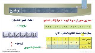 الصف السابع الرياضيات استعمال نماذج الاحتمال 2 Youtube