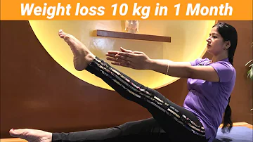 Beginner yoga for weight Loss 10 kg in 1 month challenge