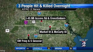 3 People Hit & Killed Overnight