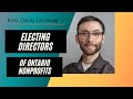 Onca 101 electing directors of ontario nonprofits  big charity law group