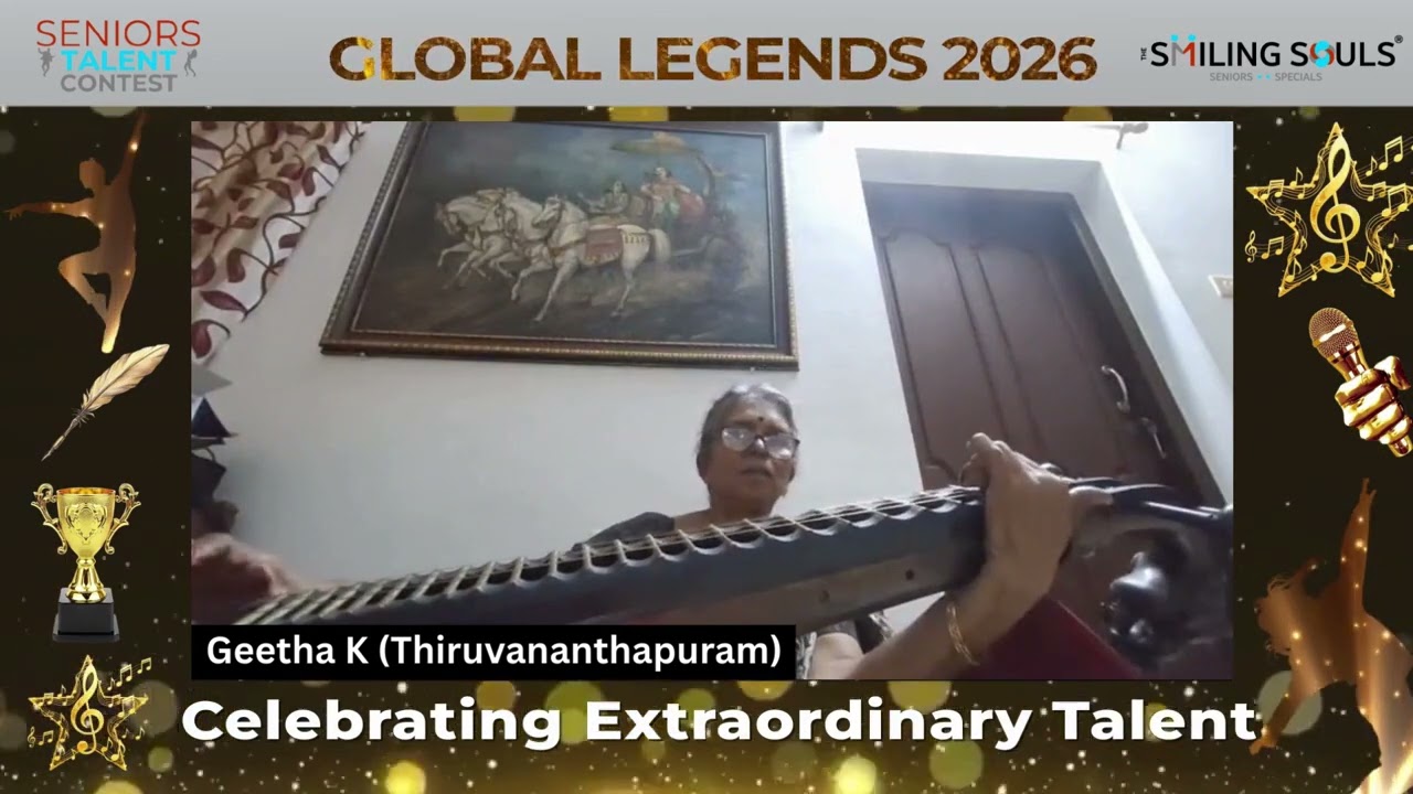 Geetha K | GLOBAL LEGENDS - 2026 | Seniors Talent Contest | Musical Instrument
