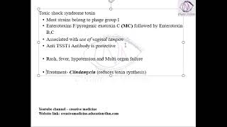 Lec 8 Staphylococcus Toxic Shock Syndrdome Toxin Microbiology Microbiology