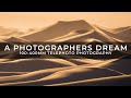 Epic telephoto landscape photography on the dunes in a sandstorm