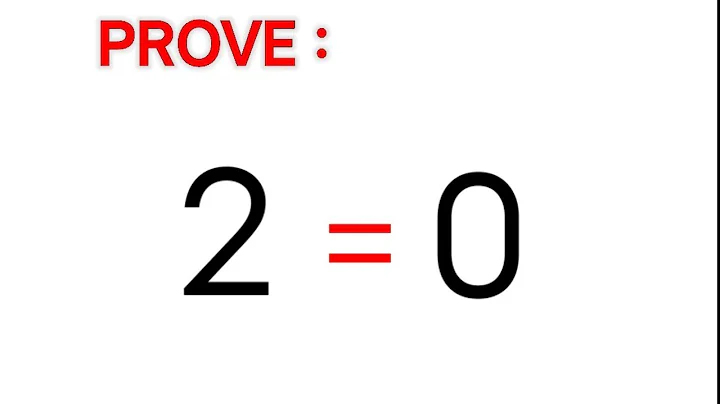 'Prove 2=0'   | Can You Find the Mistake?? || MATHS STUDENTS