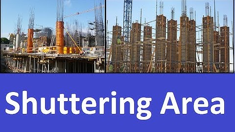 How to calculate shuttering area for rectangle and circular column