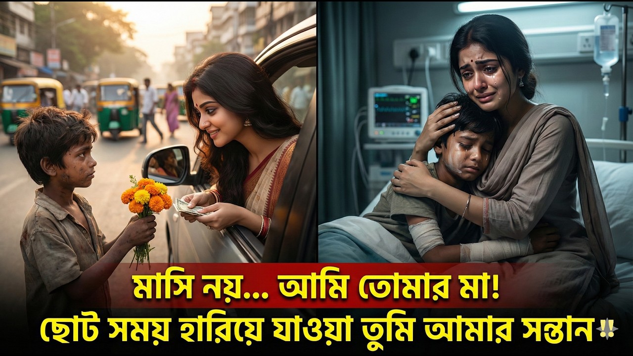 ট্রাফিক সিগনালে দেখা এক ফুল বিক্রেতা ছেলে… শেষ পর্যন্ত জানা গেল সে-ই তার হারানো সন্তান!