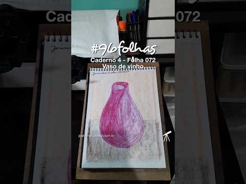 #96folhas caderno 4 - 072: Vaso de vinho