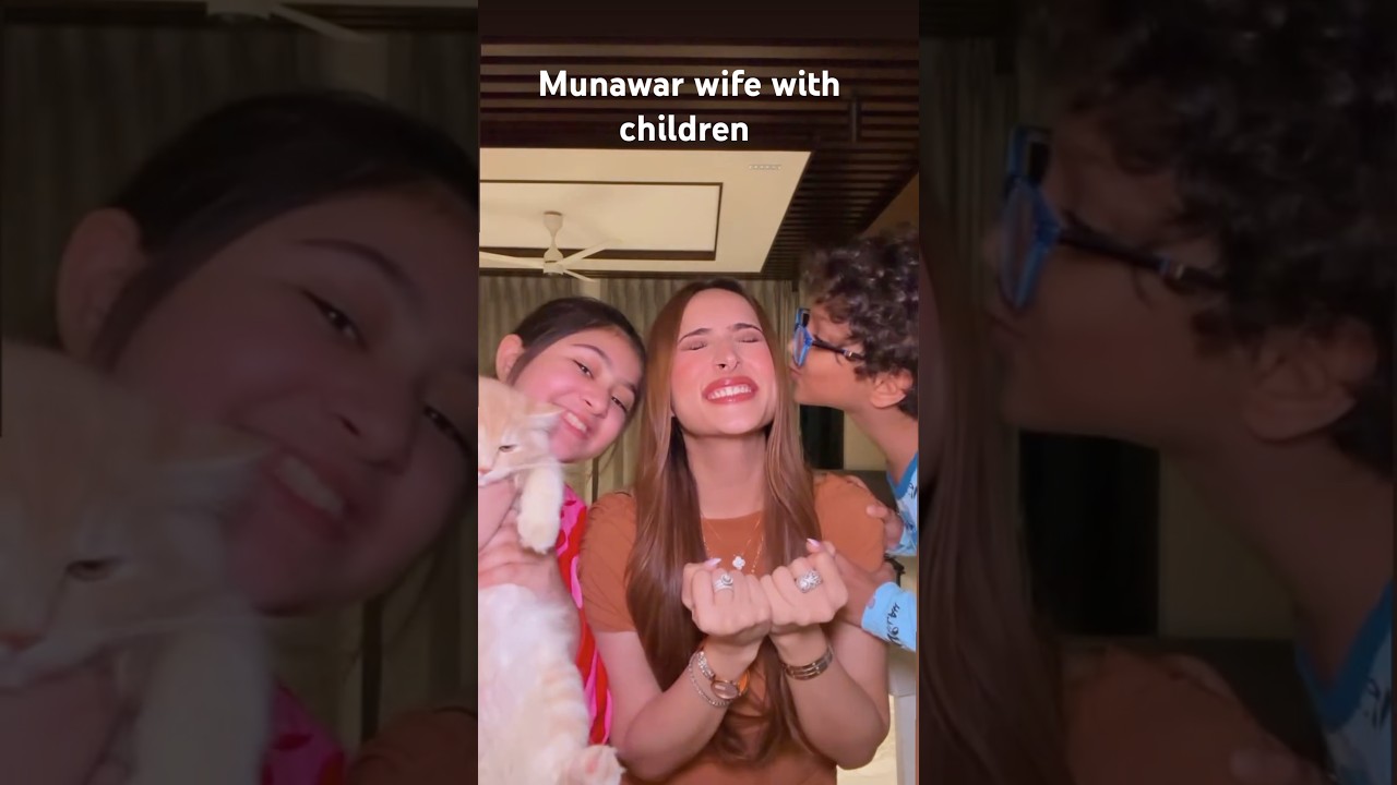 Munawar Faruqui wife mehzabeen with children Munawar son