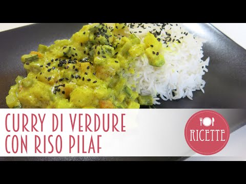 Curry di Verdure con Riso Pilaf