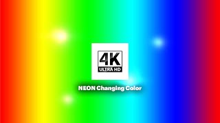 Neon Changing Colors - Rainbow Stroboscope | 60 Fps | 1Hour | 4K
