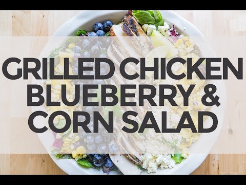Grilled Chicken, Blueberry and Corn Salad