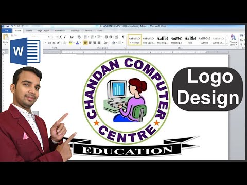 How to make a logo design in microsoft