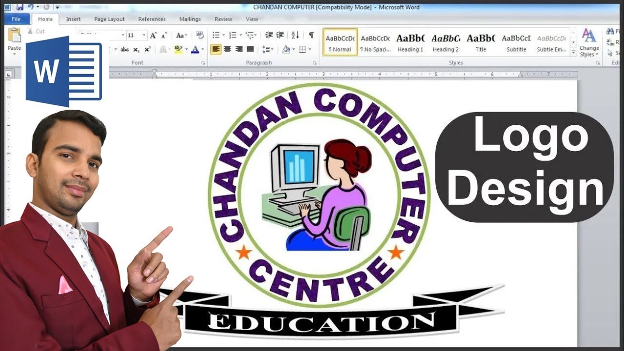 how to design a logo using microsoft word