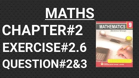 Maths,9th Class,Chapter#2/Exercise#2.6/Question#2.3,[EASY SOLUTION].