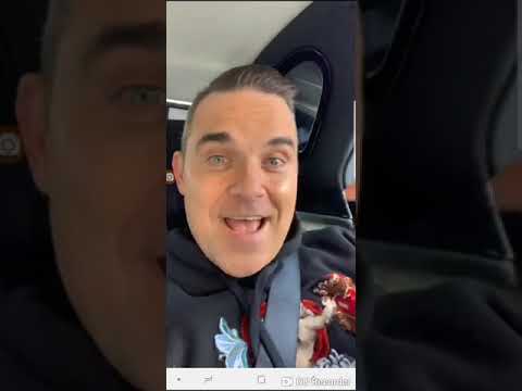Robbie Williams live Instagram .. Robbie Williams live Instagram ..